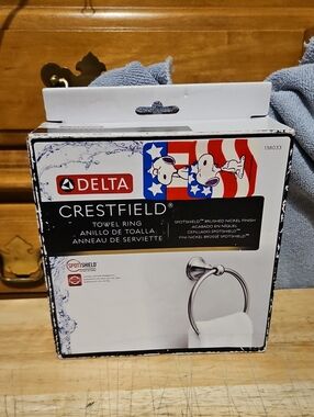 Delta Crestfield Towel Ring in Brushed Nickel